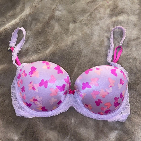 Pink Butterfly Bra - Picture 1 of 3
